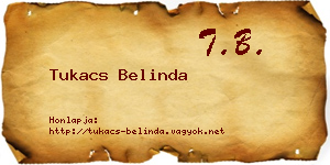 Tukacs Belinda névjegykártya